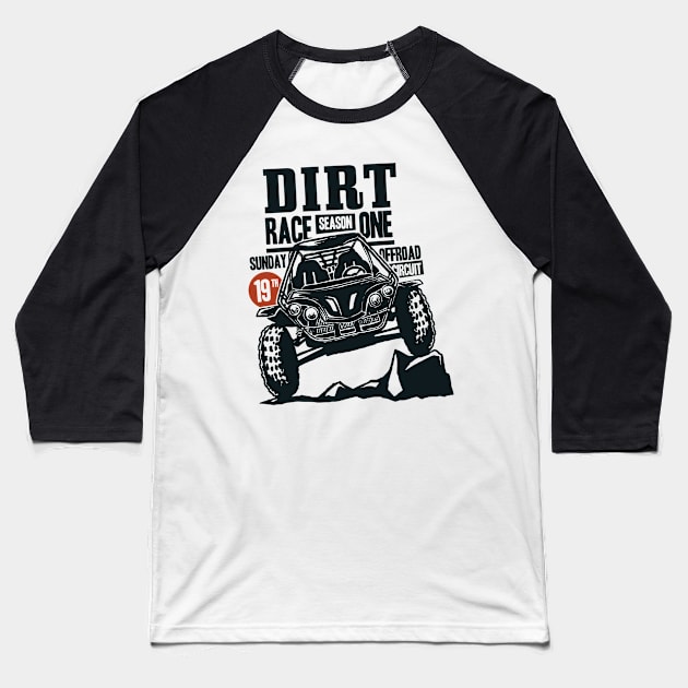 Dirt Race: Season One Baseball T-Shirt by Jarecrow 